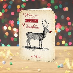 Christmas Card Deer
