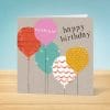 G1986 Balloons Birthday Card Front