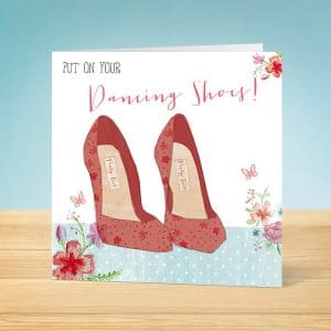 Dancing Shoes Blank Card Front