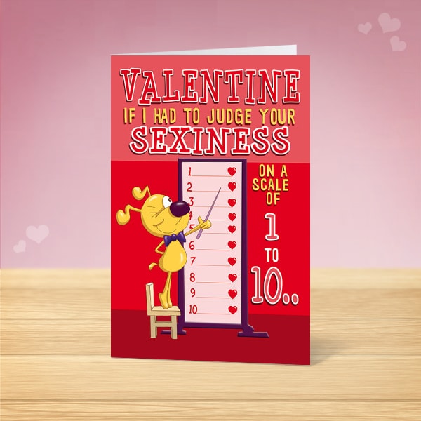 V16124 Sexiness Valentine’s Card Front