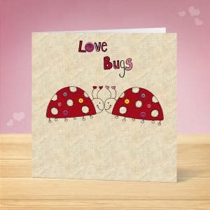Love Bugs Valentine's Card Front