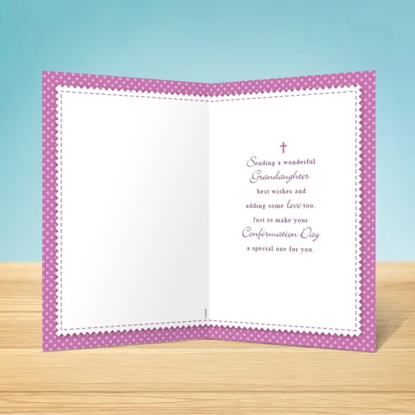Grandaughter Confirmation Card - Garlanna Greeting Cards