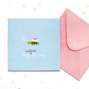 belated birthday card