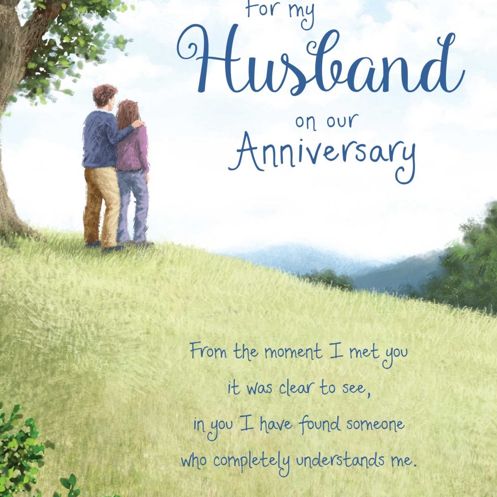 Words Of Warmth Husband Anniversary Card Garlanna Greeting Cards