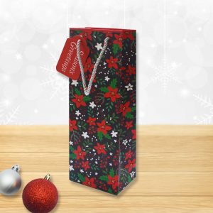 Christmas Bottle Bag <br/> Seasons Greetings