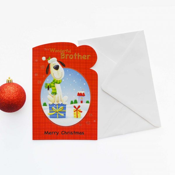 Special Christmas Card For Your Brother - Garlanna Greeting Cards