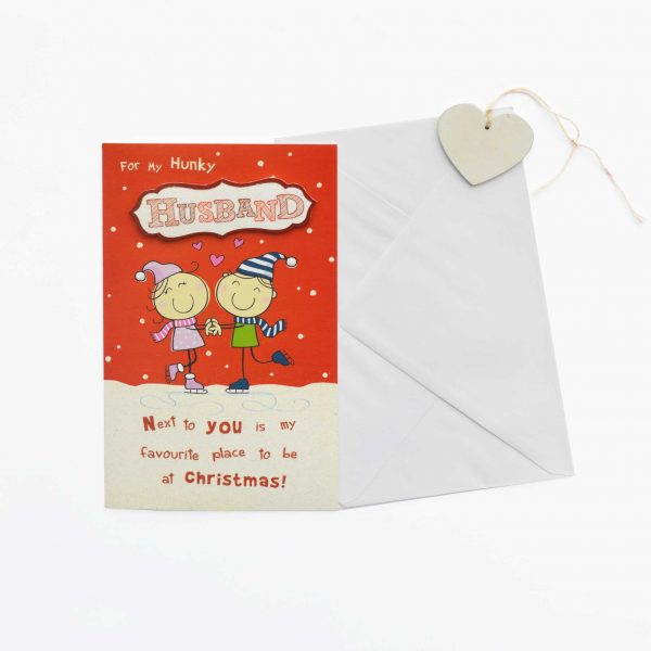 Husband Christmas Card - Garlanna Greeting Cards