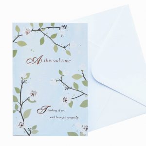 floral sympathy card
