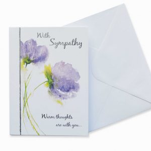 Sympathy Card  Flowers