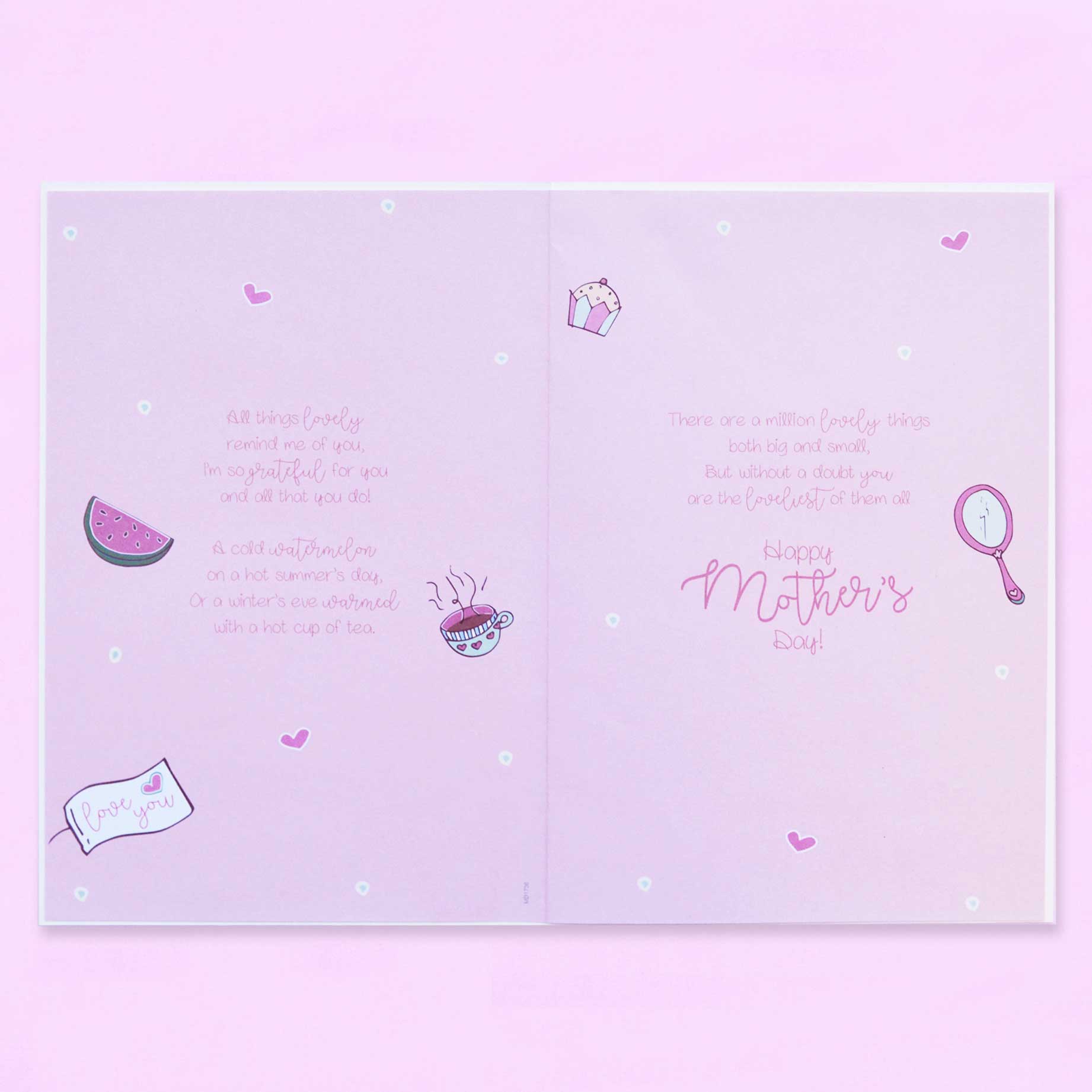 Piccadilly Greetings Mother's Day Card Lovely Mum - 8 X 6 Inches