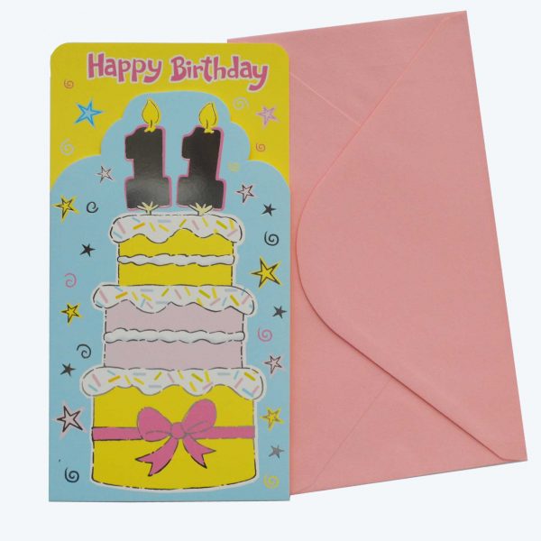 On Their 11th Birthday - Presents Card
