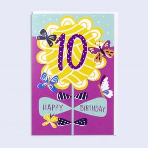 Rainbow <br/> 10th Birthday Card