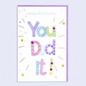 Handcrafted Sparkles <br/> You Did It!