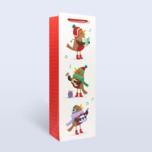 Christmas Bottle Bag <br/> Robin Choir