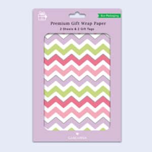Premium Gift Wrap & 2 Tags <br/> Zig Zag