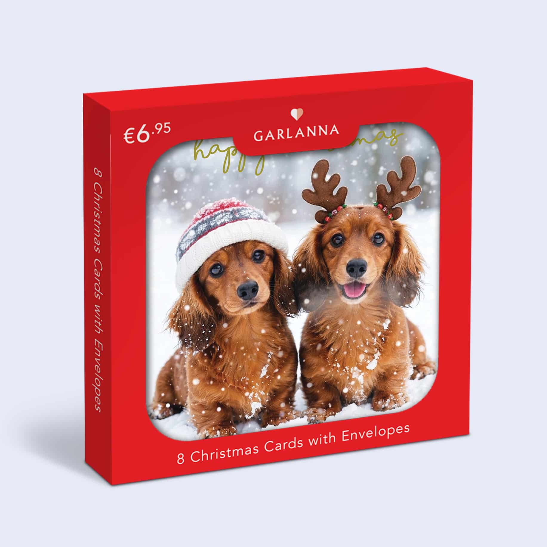 Marie Keating Christmas Card Sausage Dogs