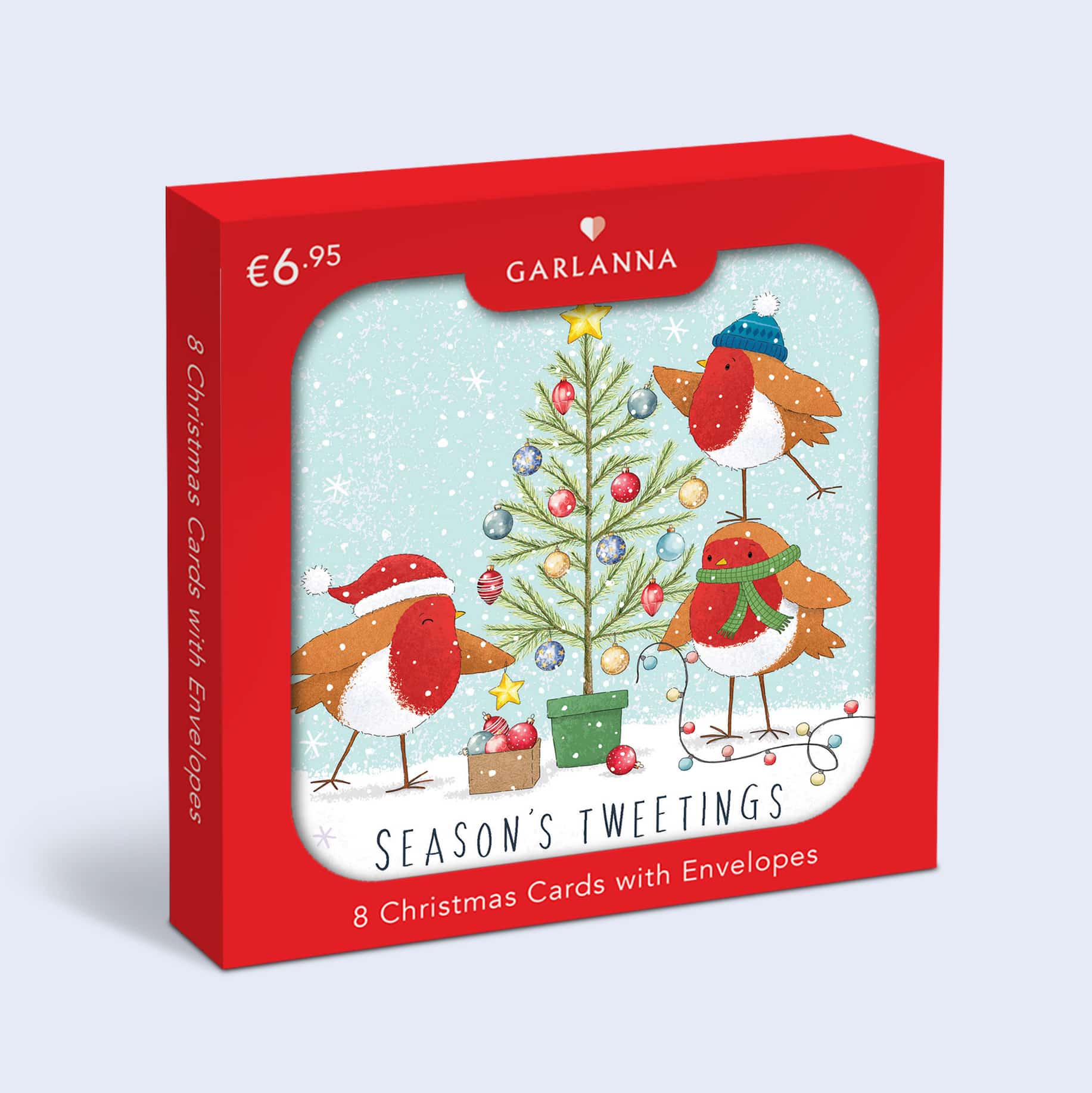 Marie Keating Christmas Card Robins